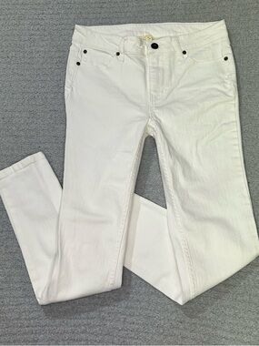 Matilda Jane Mid Rise White Skinny Jeans Sz 8